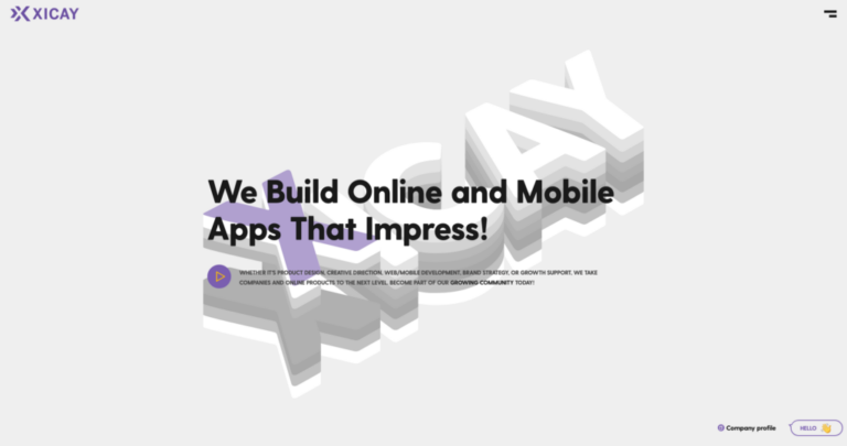 Agency studio website