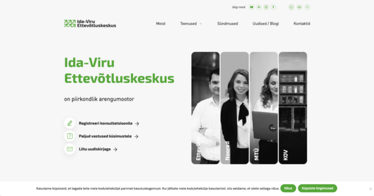 Business centre website