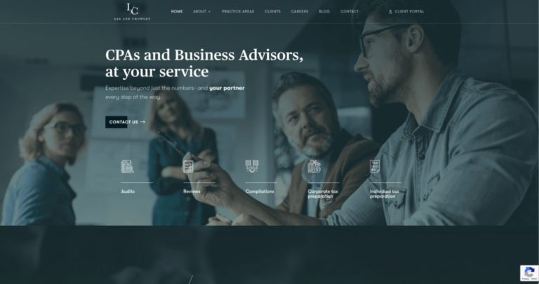 CPA firm website